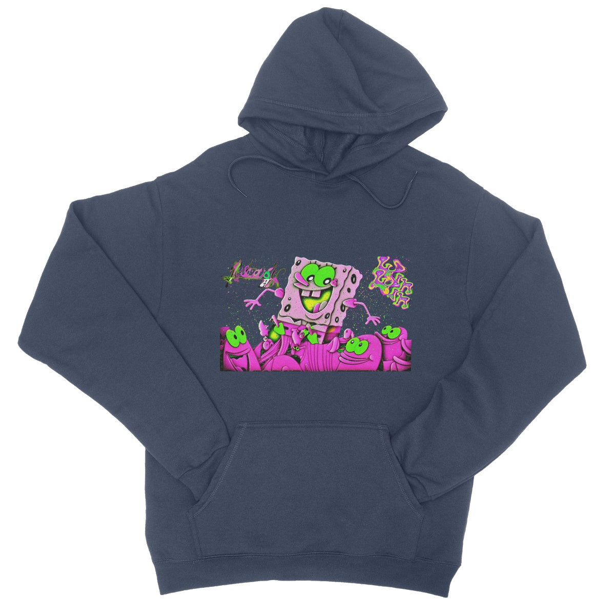 Lit_Spongebob_Win_Win College Hoodie
