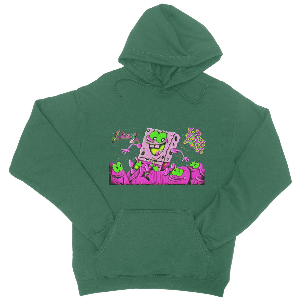 Lit_Spongebob_Win_Win College Hoodie