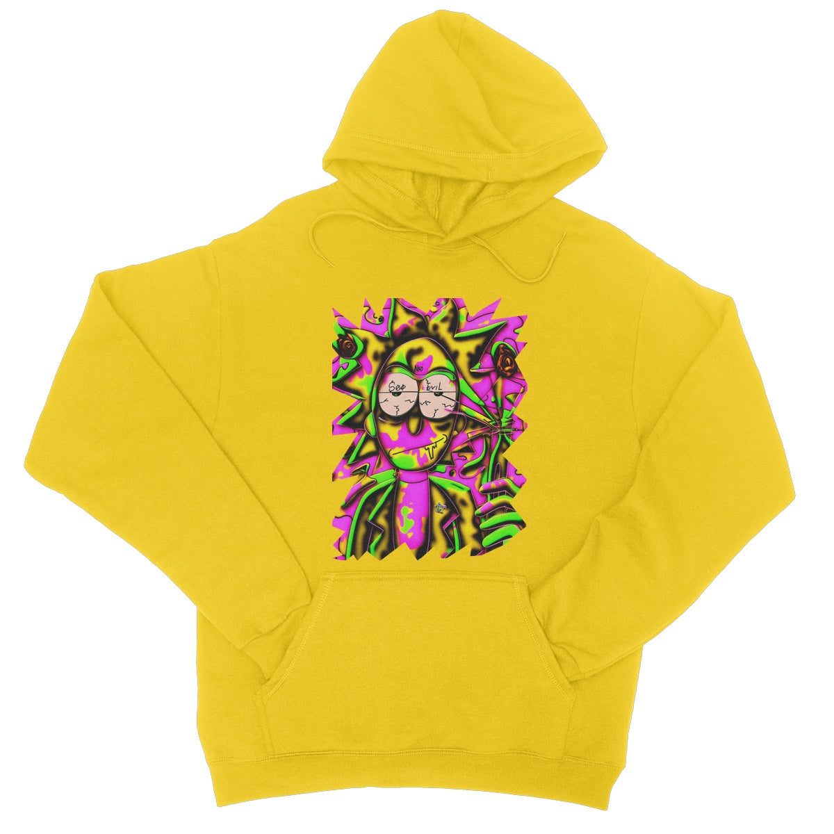 Lit Rick Sanchez See No Evil Collection College Hoodie