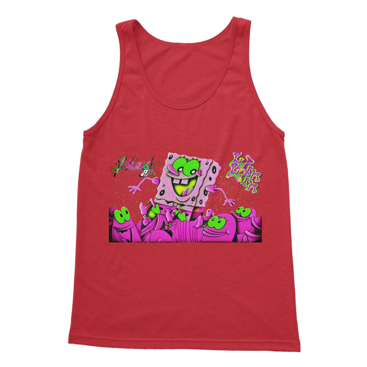 Lit_Spongebob_Win_Win Softstyle Tank Top