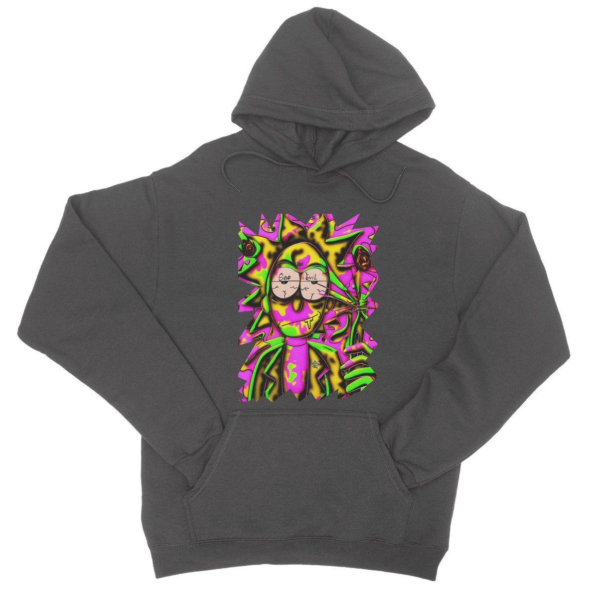 Lit Rick Sanchez See No Evil Collection College Hoodie