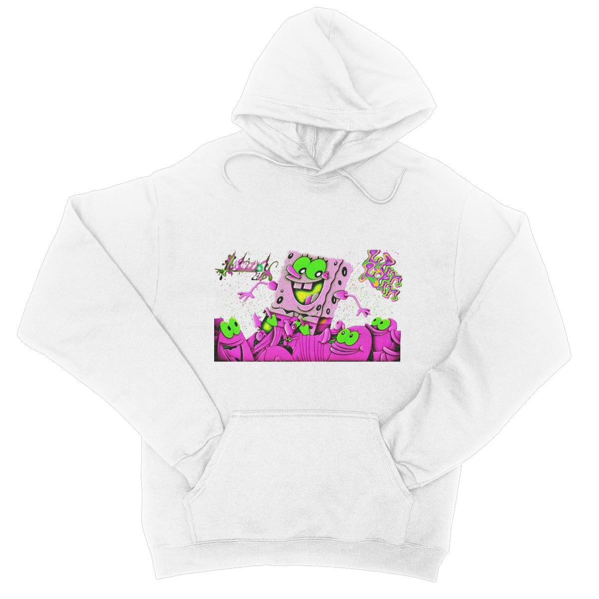 Lit_Spongebob_Win_Win College Hoodie