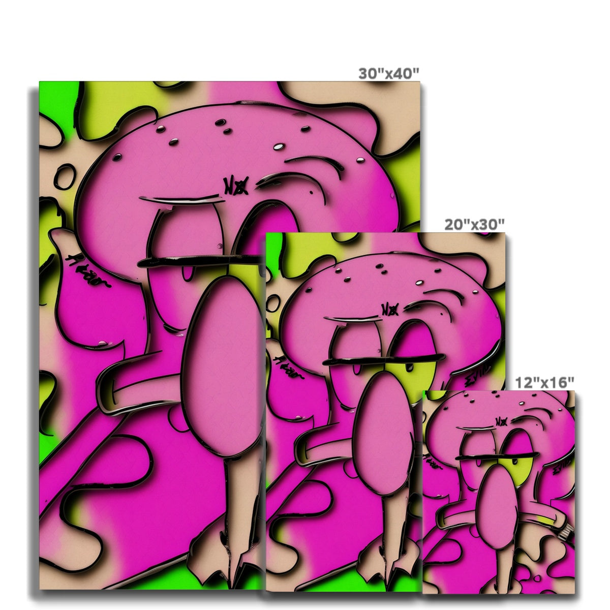 Lit_Squidward_hearnoEvil Canvas
