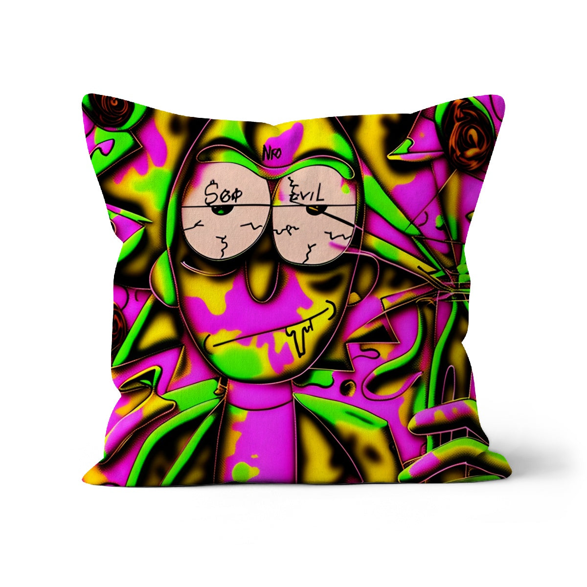 Lit Rick Sanchez See No Evil Collection Cushion
