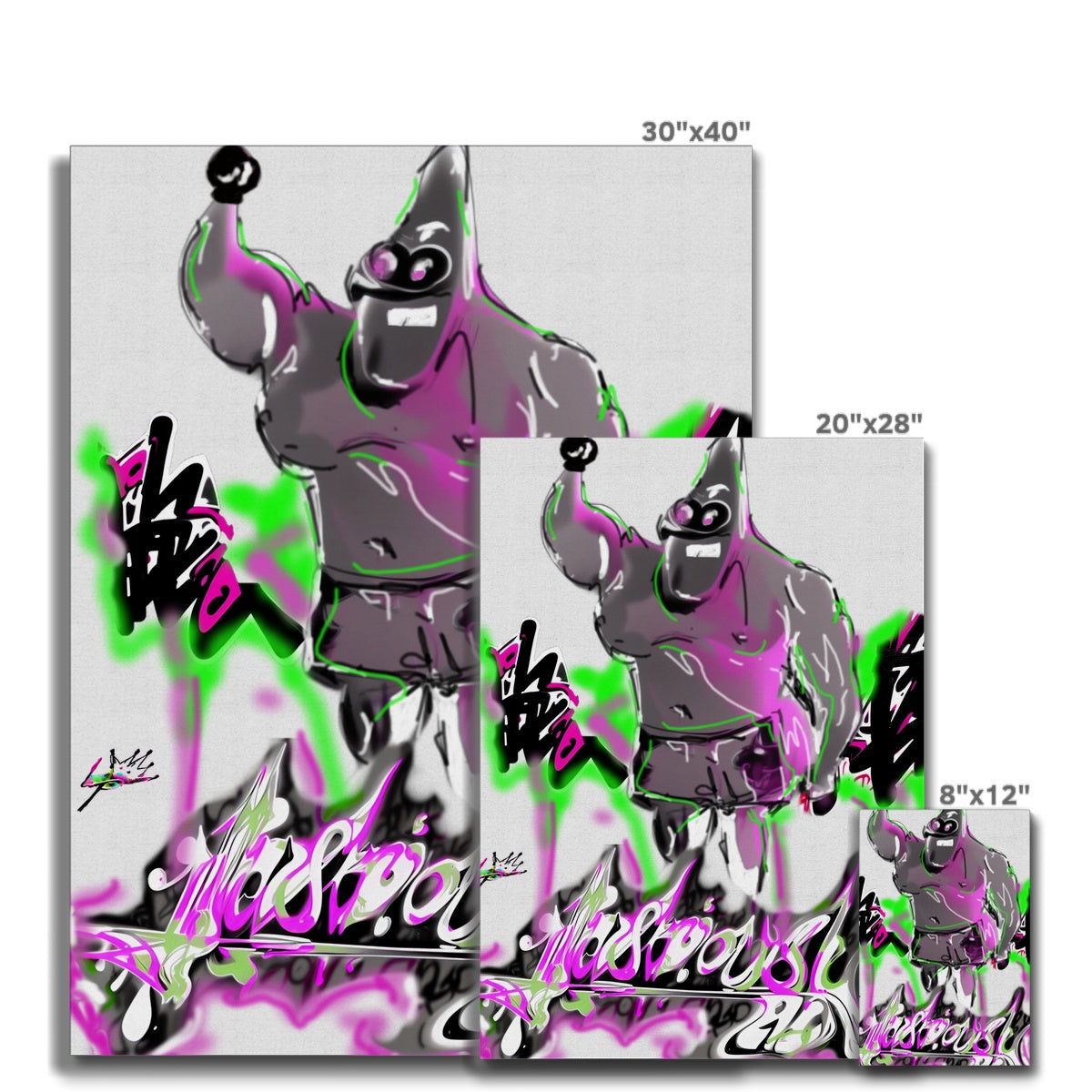 Lit Patrick 4D People Canvas