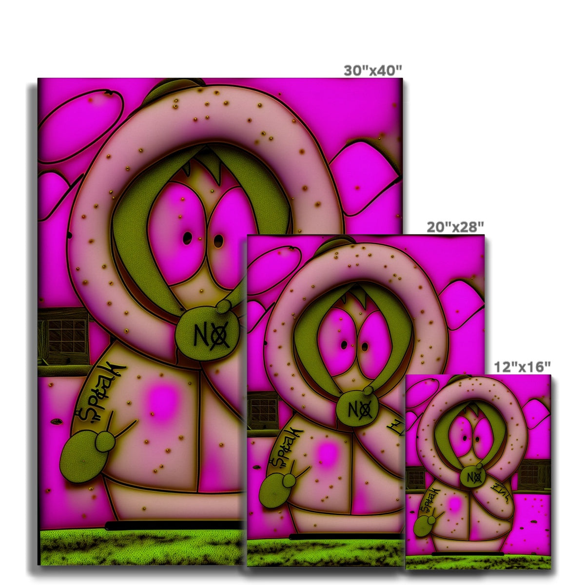 Lit Kenny Speak No Evil Collection Canvas