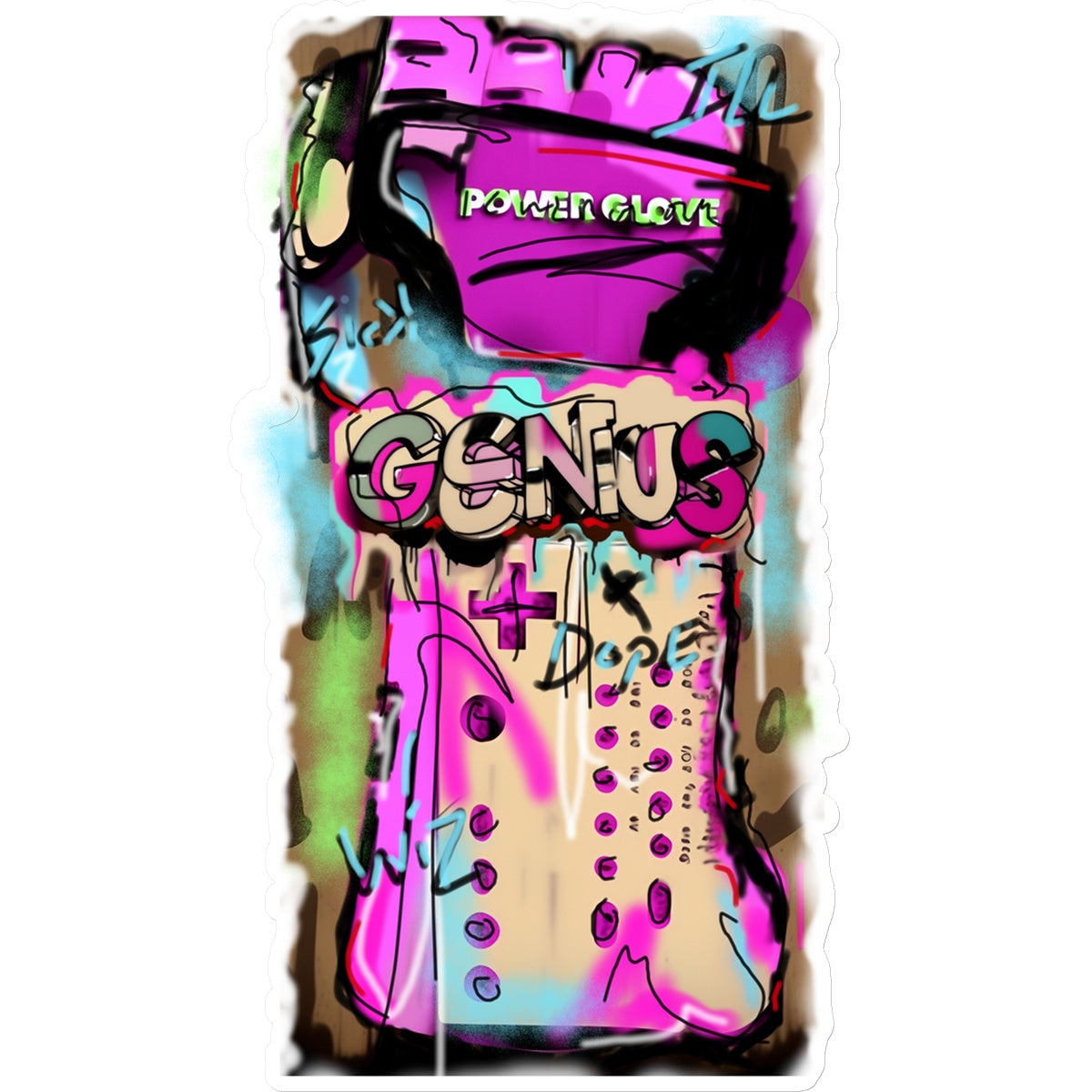 Lit Design Collection: Been a Genius Since Nintendo Sticker