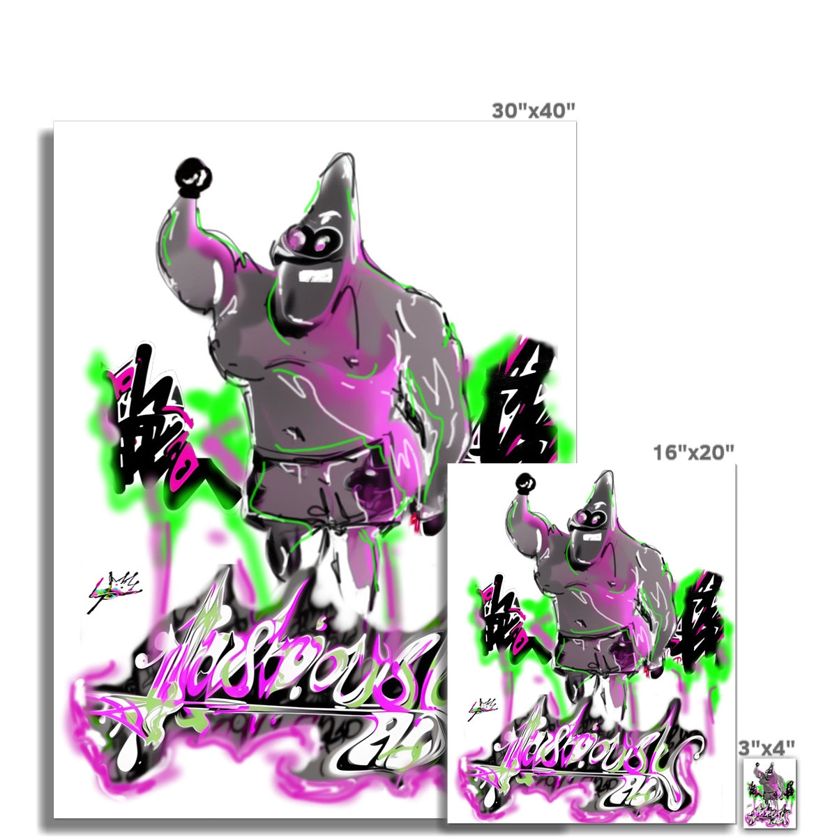 Lit Patrick 4D People C-Type Print