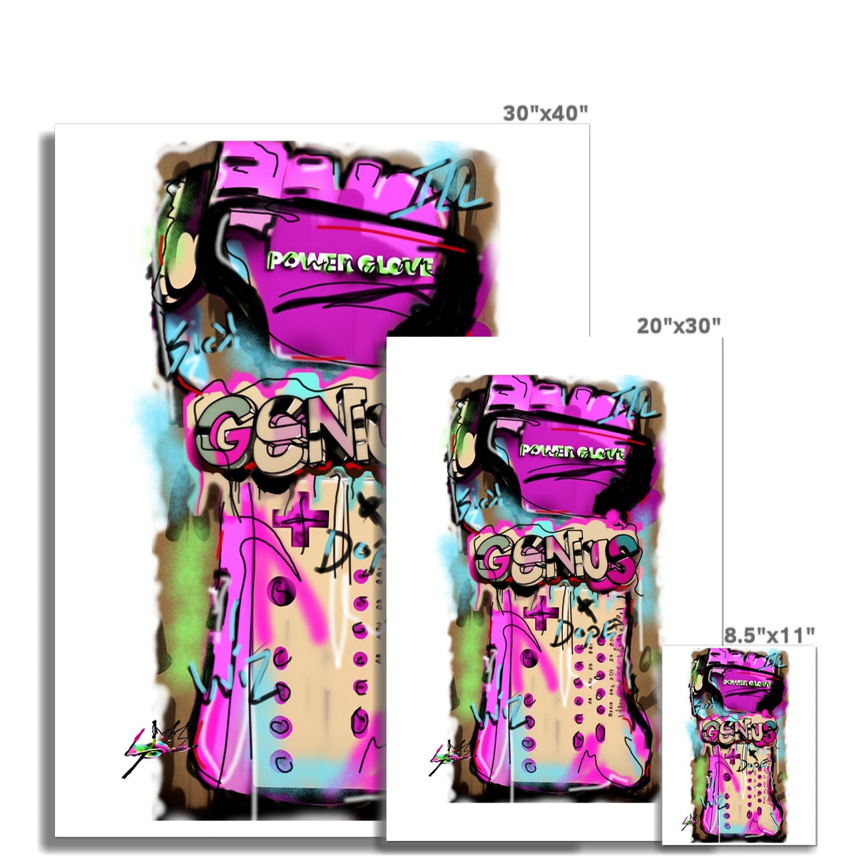 Lit Design Collection: Been a Genius Since Nintendo Wall Art Poster