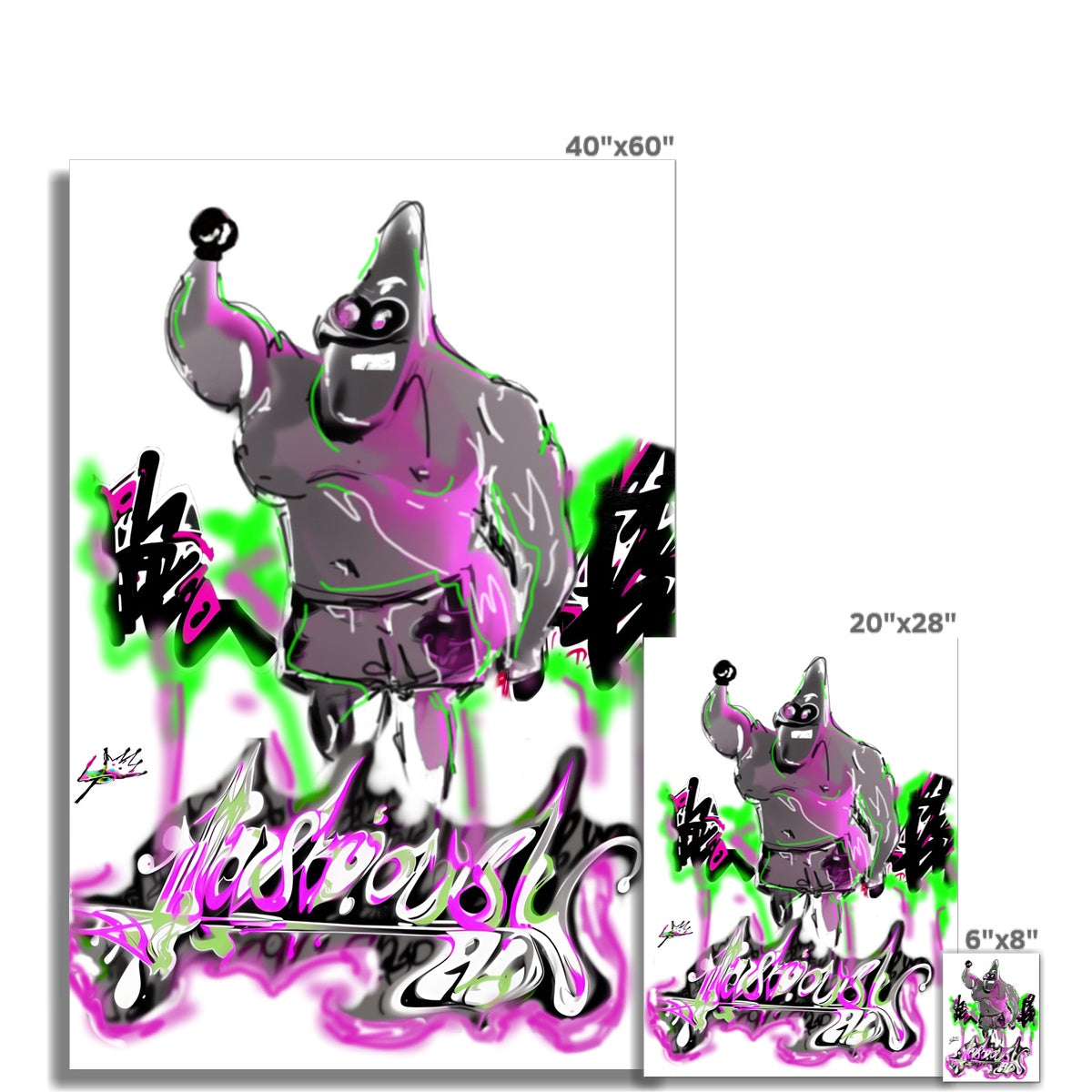 Lit Patrick 4D People Fine Art Print