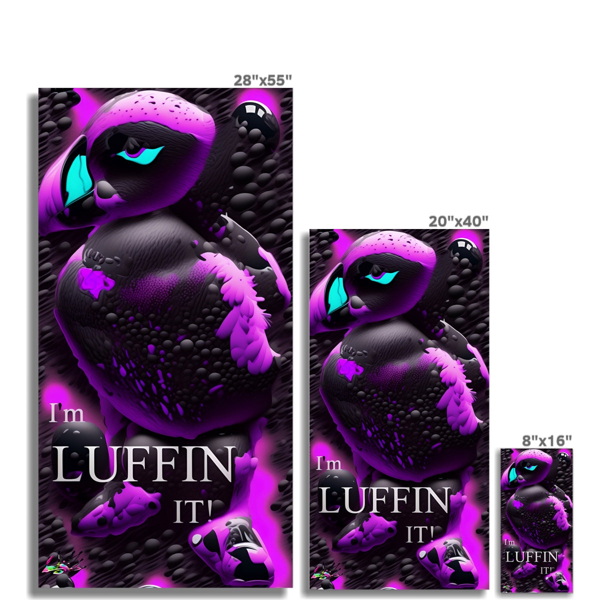 Lit Puffin: I'm Luffin IT Collection Rolled Canvas