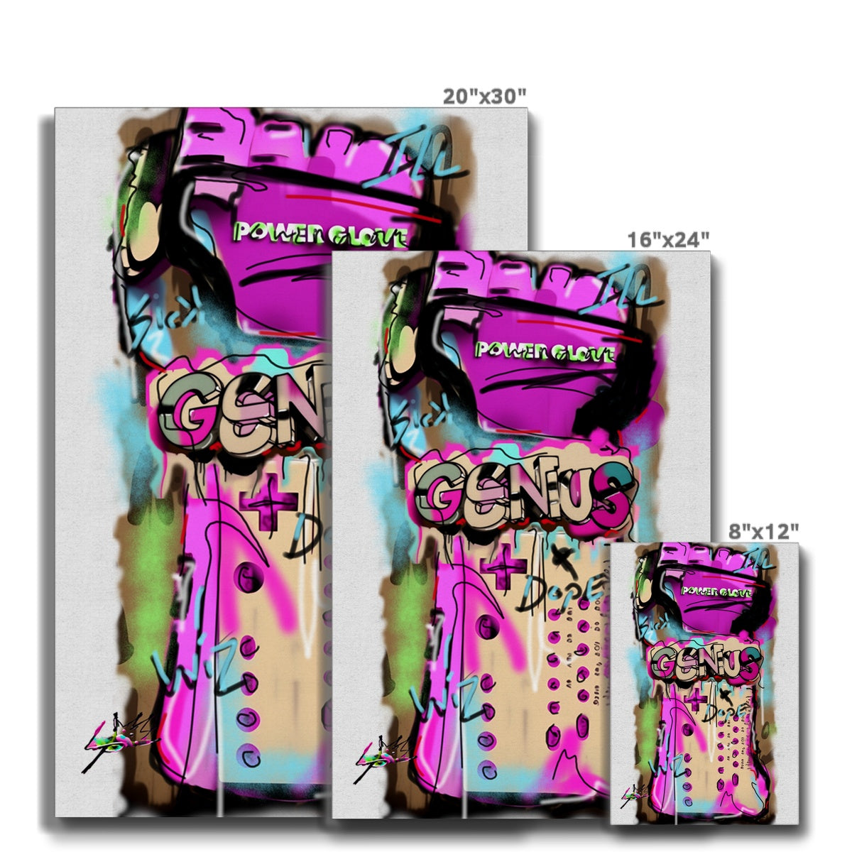 Lit Design Collection: Been a Genius Since Nintendo Eco Canvas