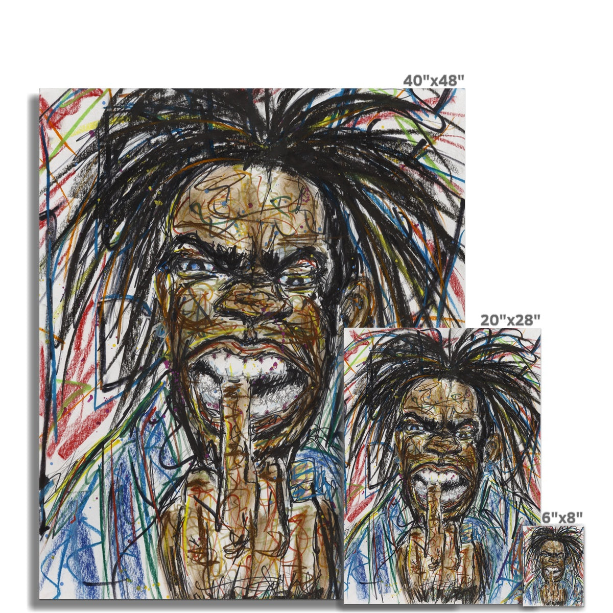 50 Years Hip Hop Collection Busta Hahnemühle German Etching Print