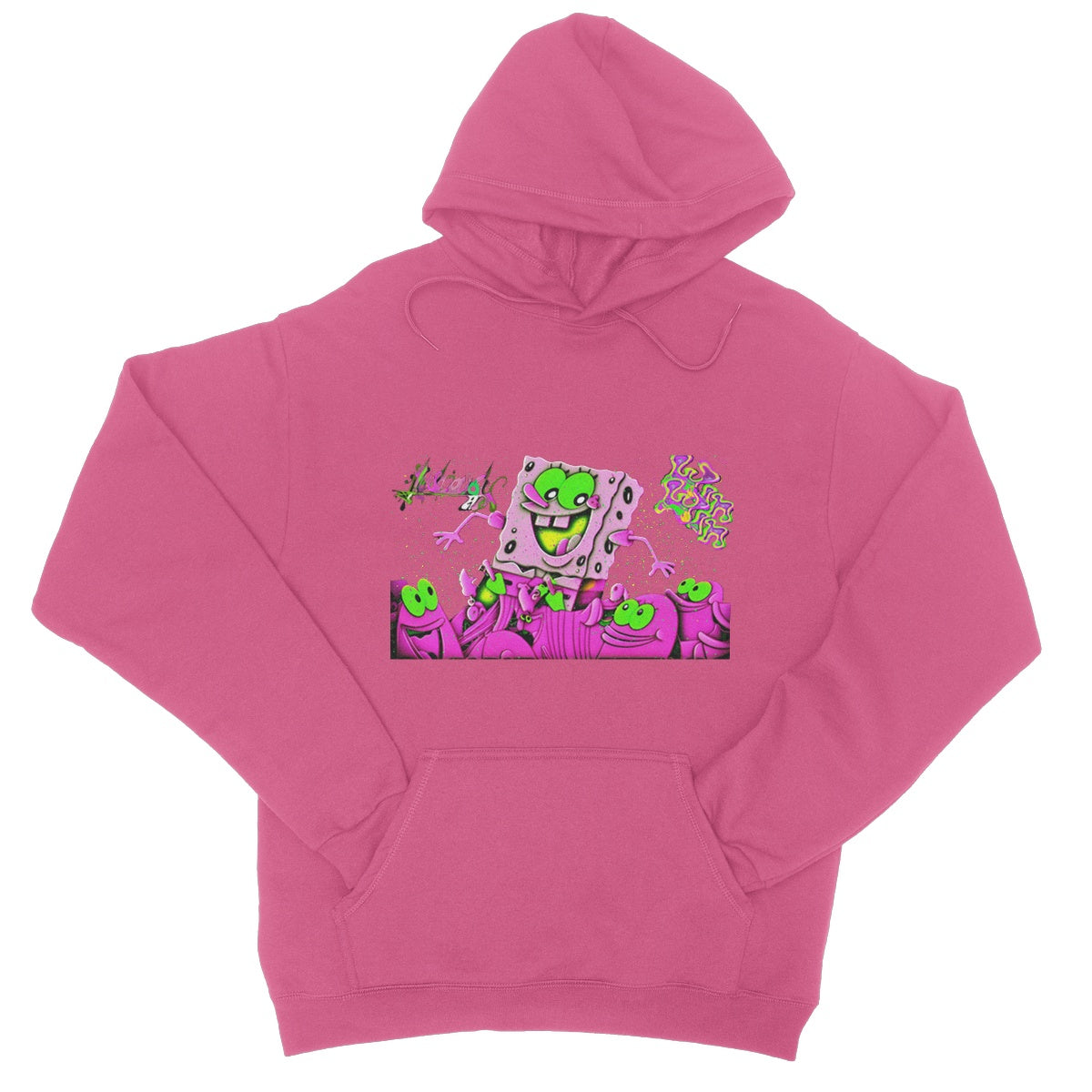 Lit_Spongebob_Win_Win College Hoodie