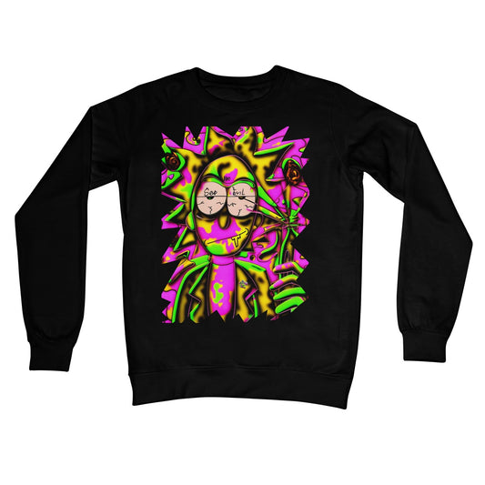 Lit Rick Sanchez See No Evil Collection  Crew Neck Sweatshirt