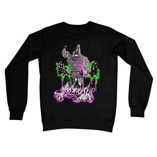 Lit Patrick 4D People  Crew Neck Sweatshirt