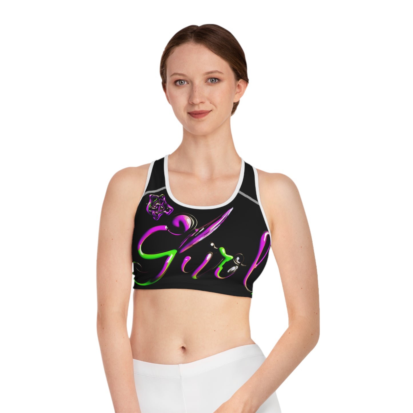 Lit Girl "Envy" Sports Bra (Black)