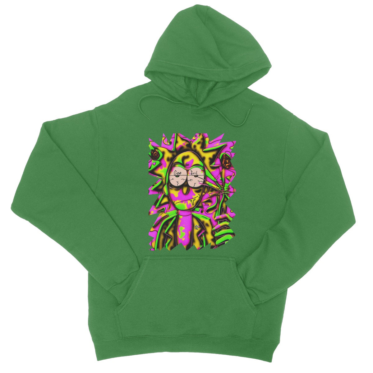 Lit Rick Sanchez See No Evil Collection  College Hoodie
