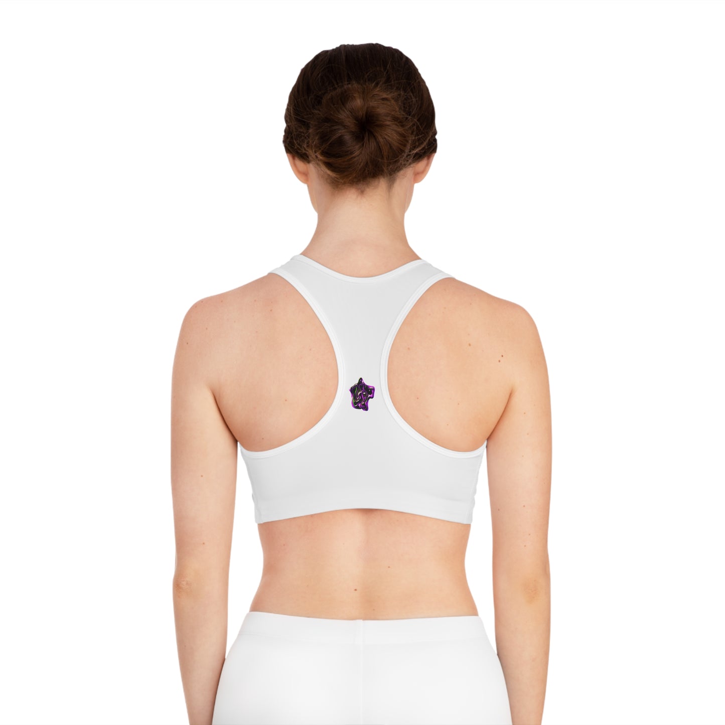 Lit Girl "Envy" Sports Bra (White)