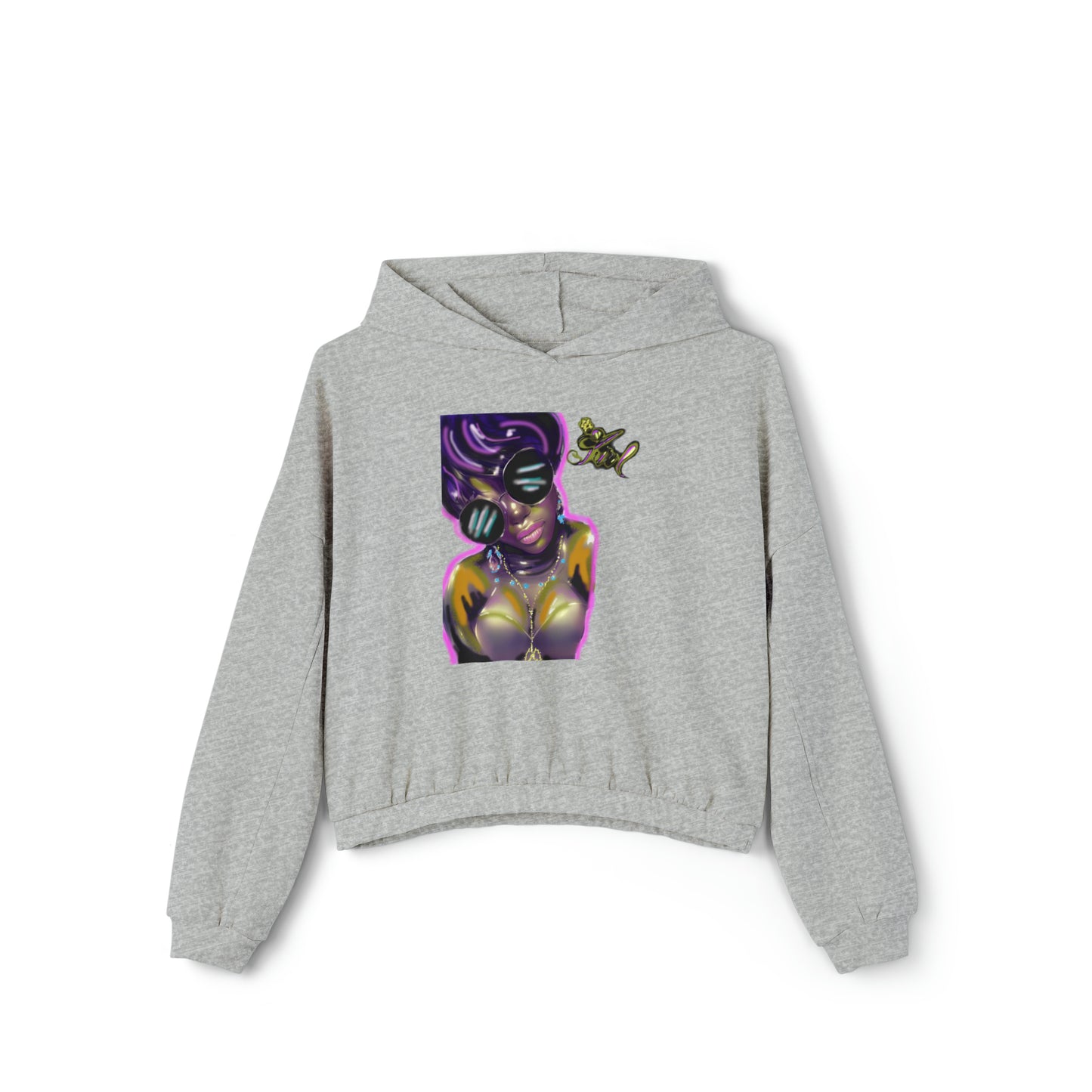 Lit Girl "Purple Queen" Women's Cinched Bottom Hoodie