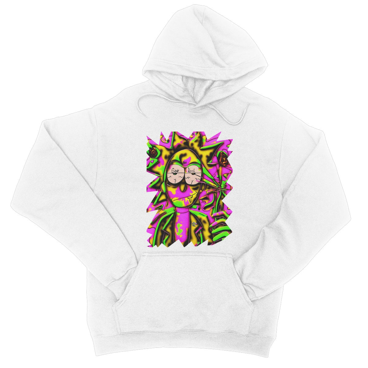 Lit Rick Sanchez See No Evil Collection  College Hoodie