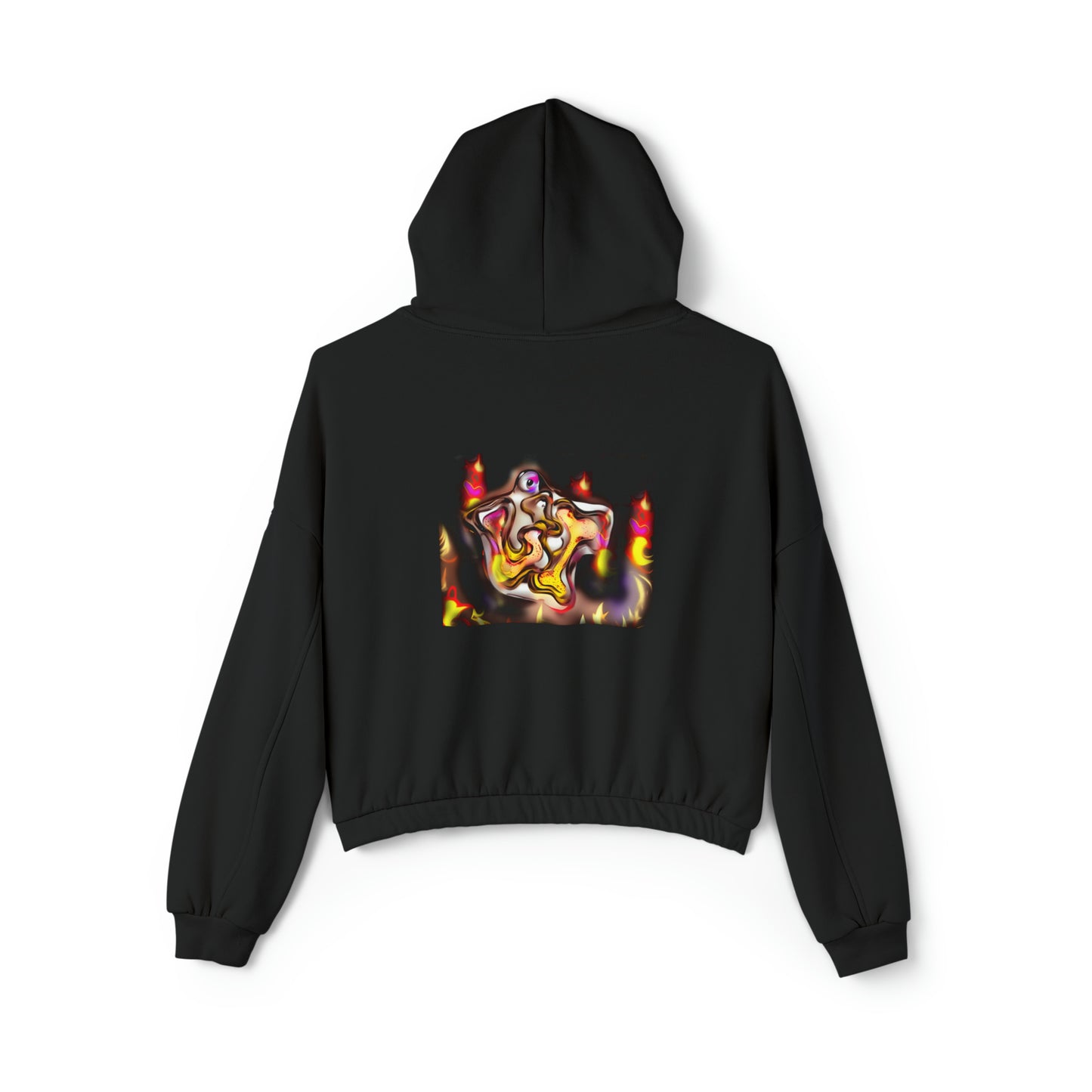 Lit Girl "Girl on Fire" Women's Cinched Bottom Hoodie