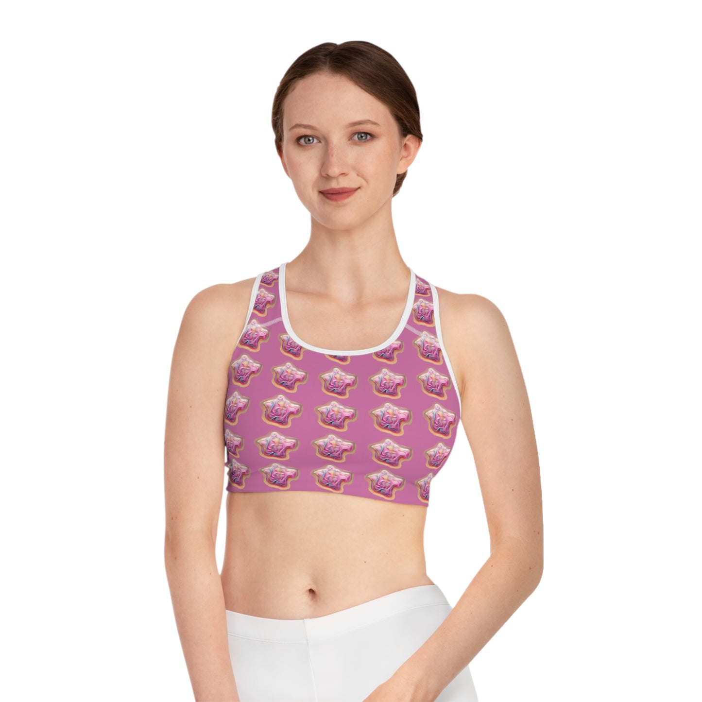 Lit Girl "Ice Cream" Sports Bra (Pink)