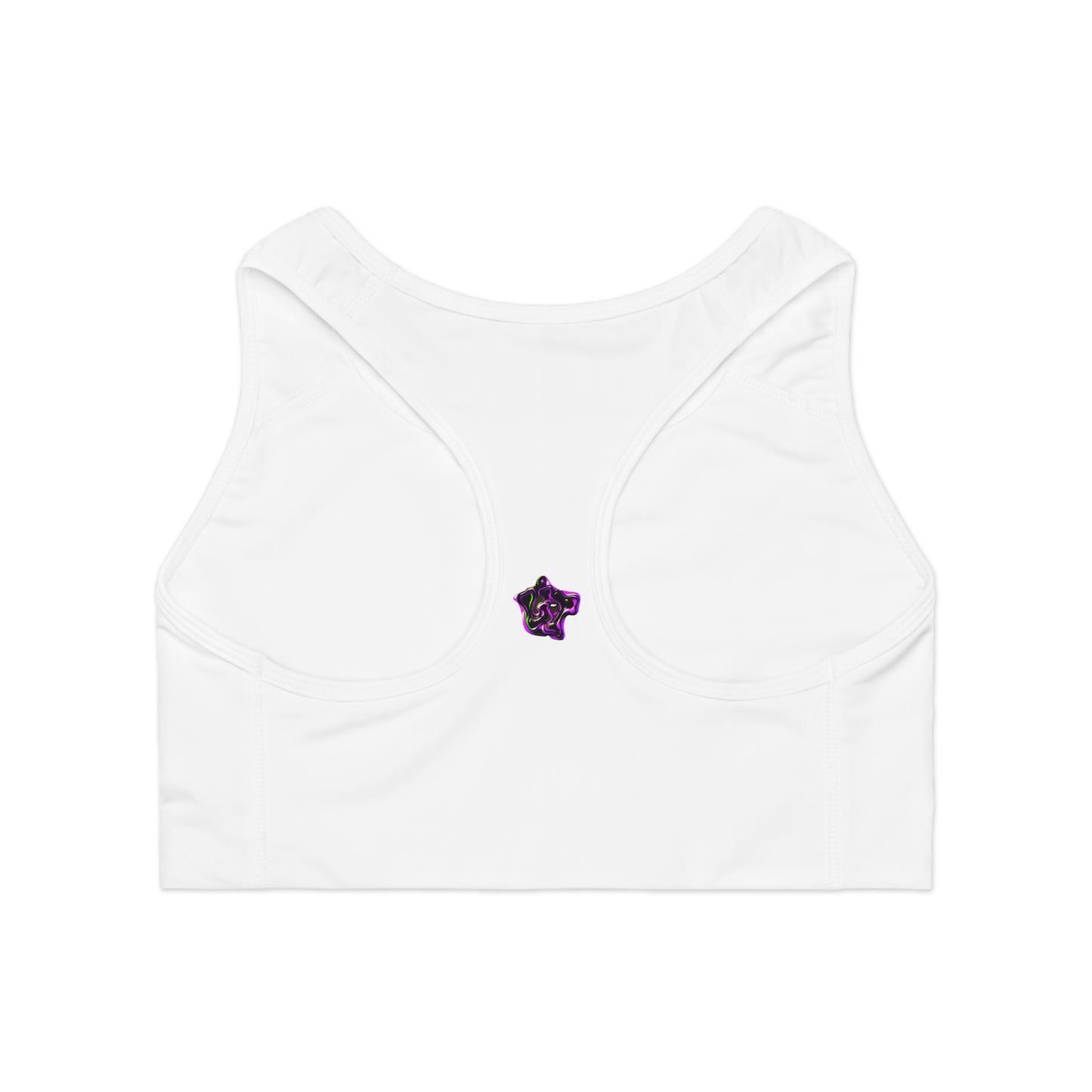 Lit Girl "Envy" Sports Bra (White)