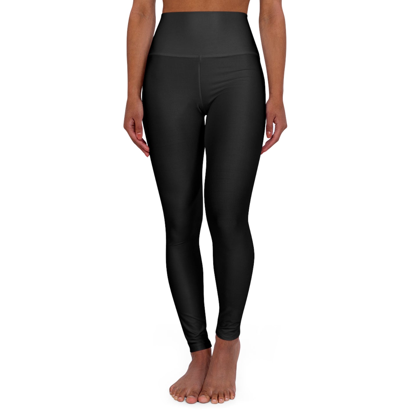 Lit Girl "Girl on Fire" High Waisted Yoga Leggings (Black)