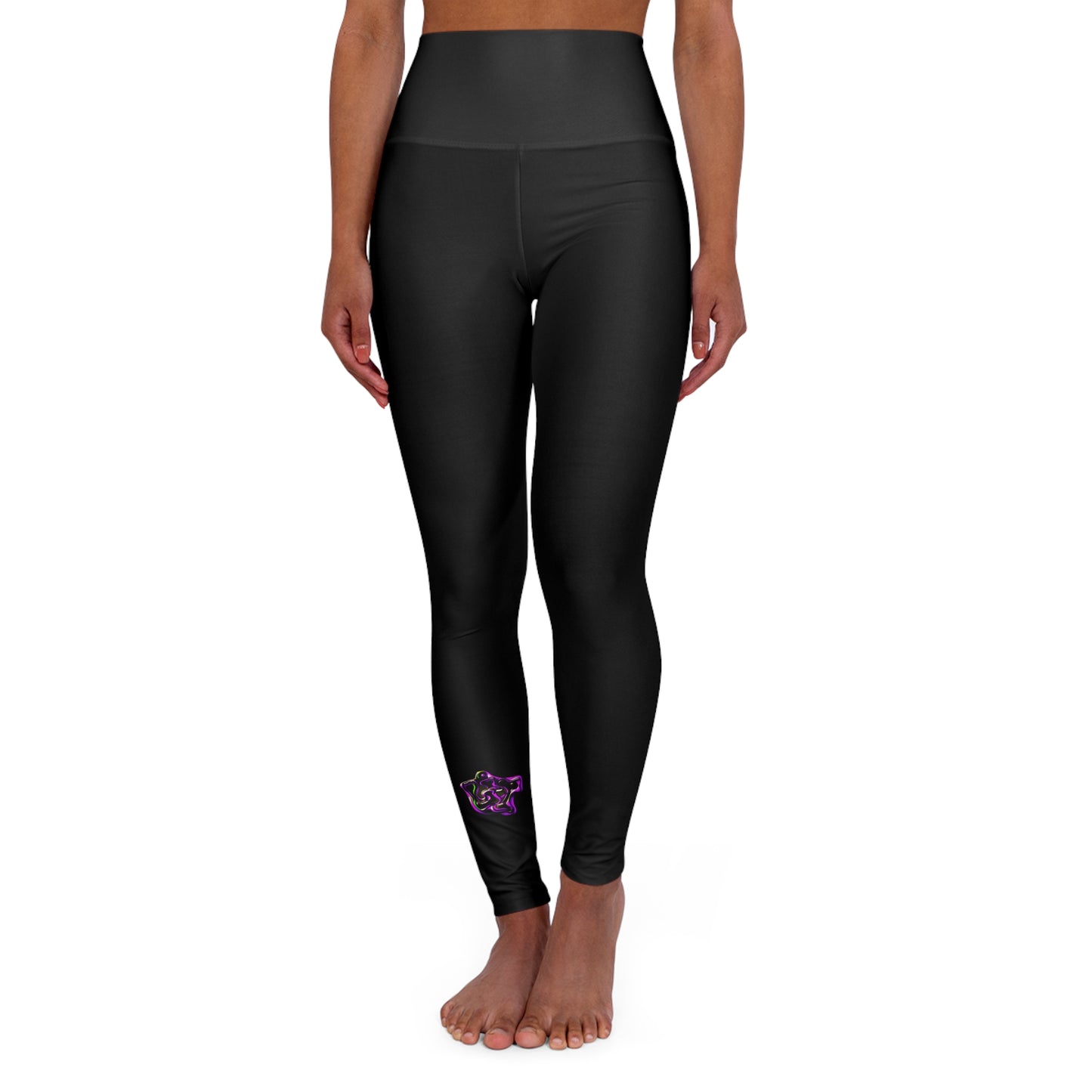 Lit Girl "Envy" Collection High Waisted Yoga Leggings (Black)