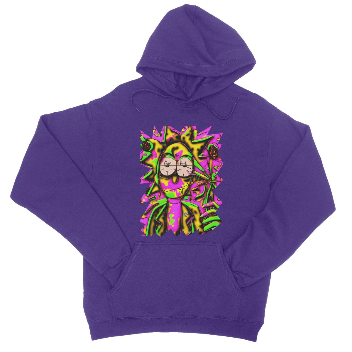 Lit Rick Sanchez See No Evil Collection  College Hoodie