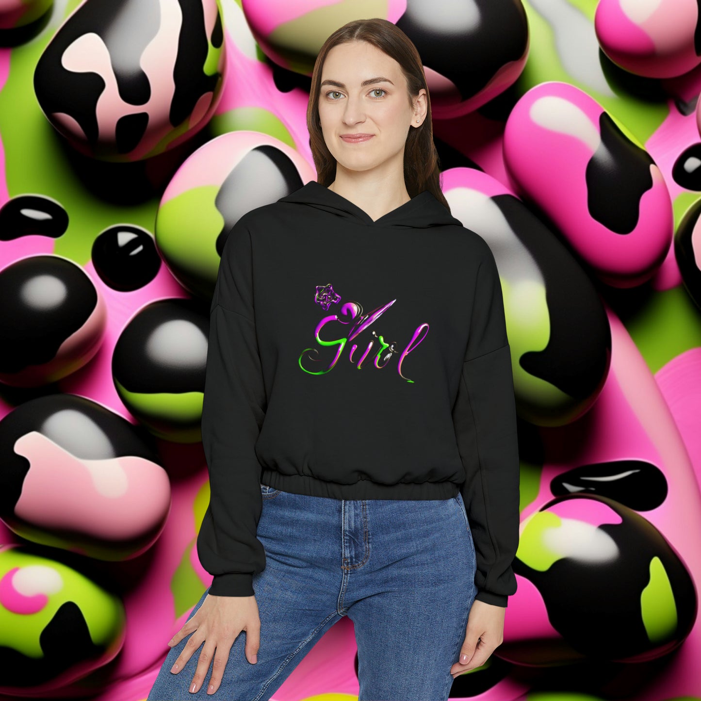 Lit Girl "Envy" Collection Women's Cinched Bottom Hoodie