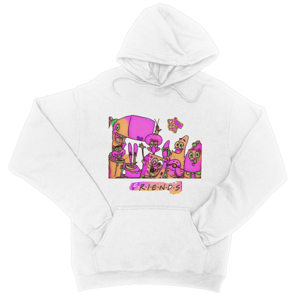 Lit SpongeBob n Friends Collection College Hoodie