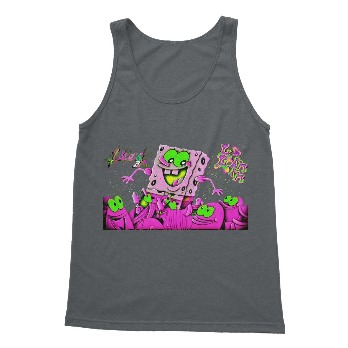 Lit_Spongebob_Win_Win Softstyle Tank Top