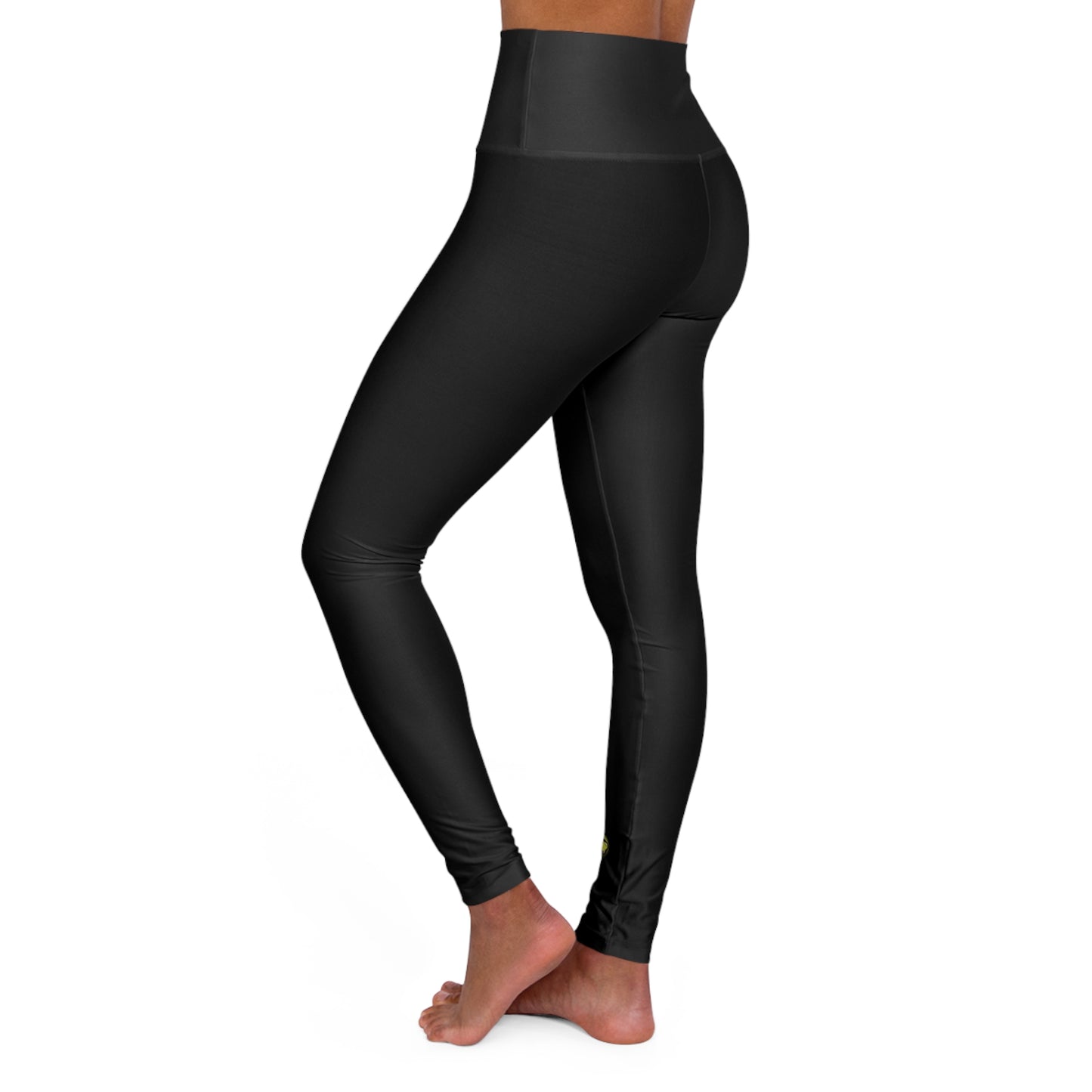 Lit Girl "Purple Queen" High Waisted Yoga Leggings (Black)