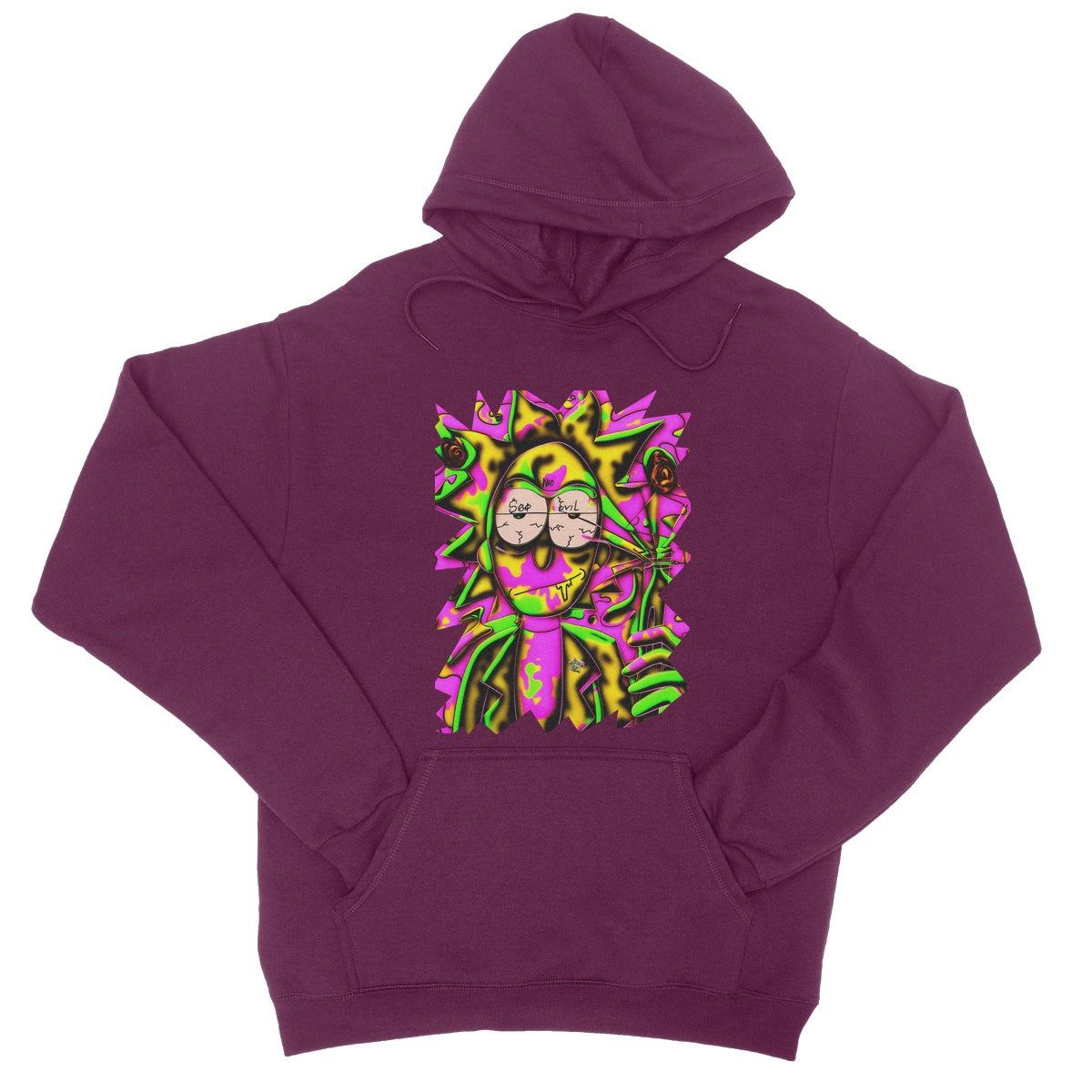 Lit Rick Sanchez See No Evil Collection  College Hoodie
