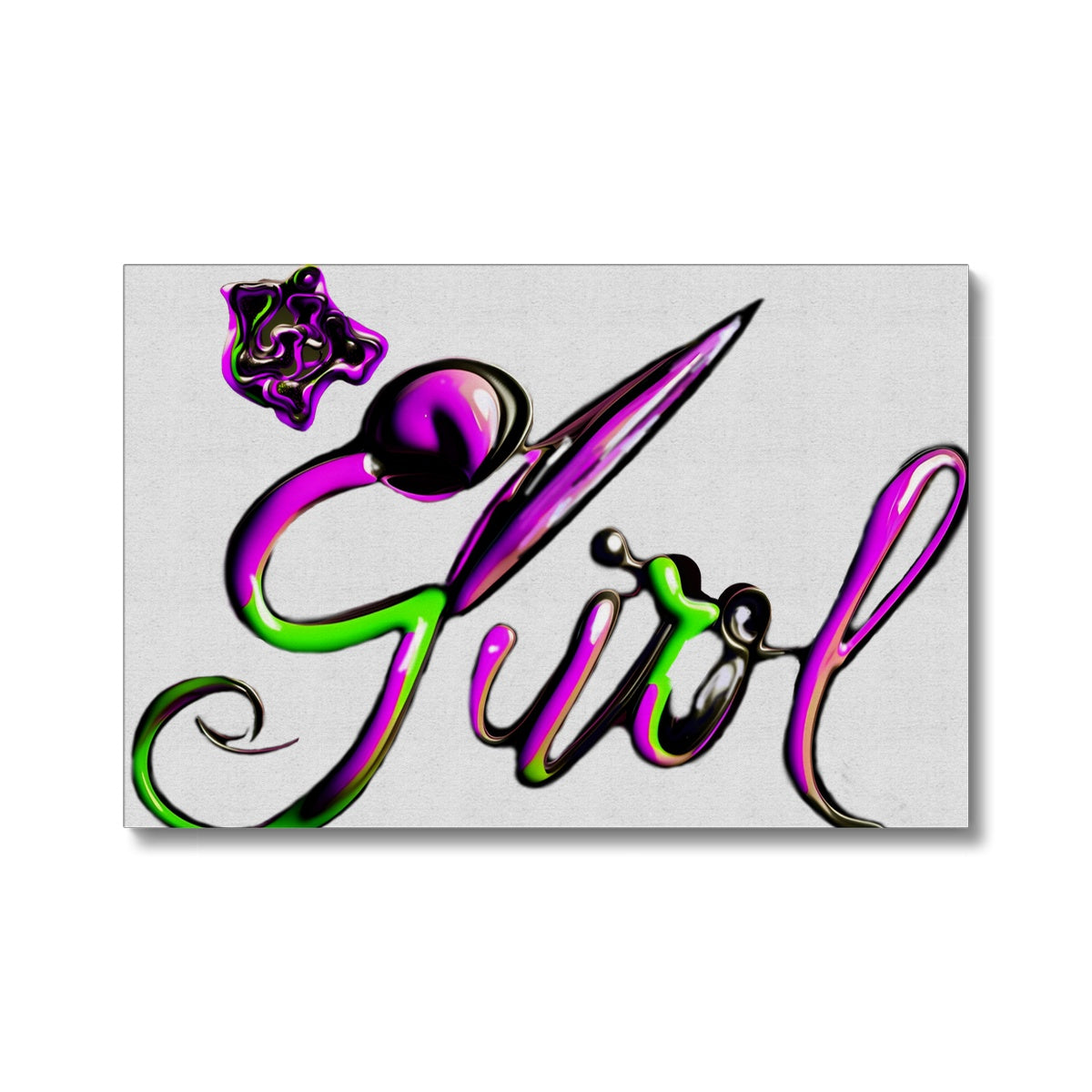 Lit Girl "Envy" Collection Canvas