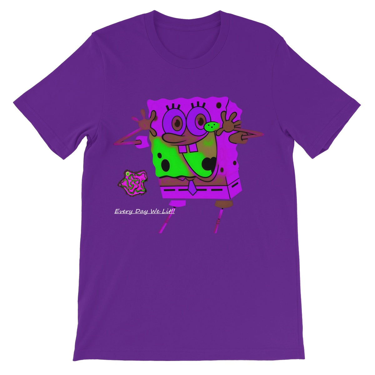 Test_Lit Happy SpongeBob Collection Unisex Short Sleeve T-Shirt