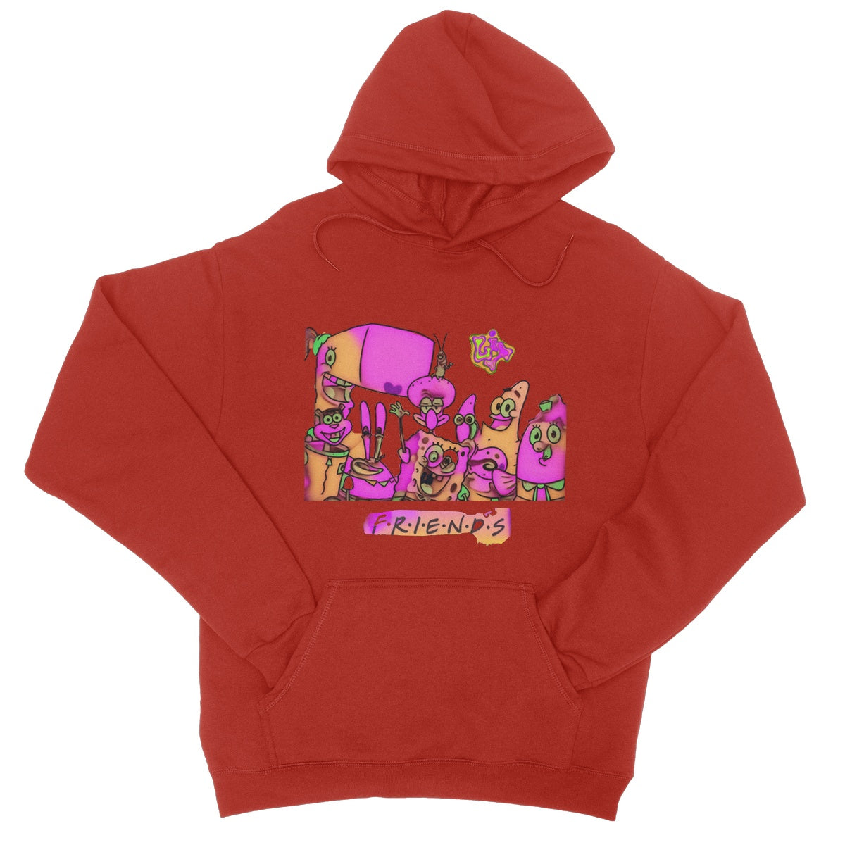 Lit SpongeBob n Friends Collection College Hoodie