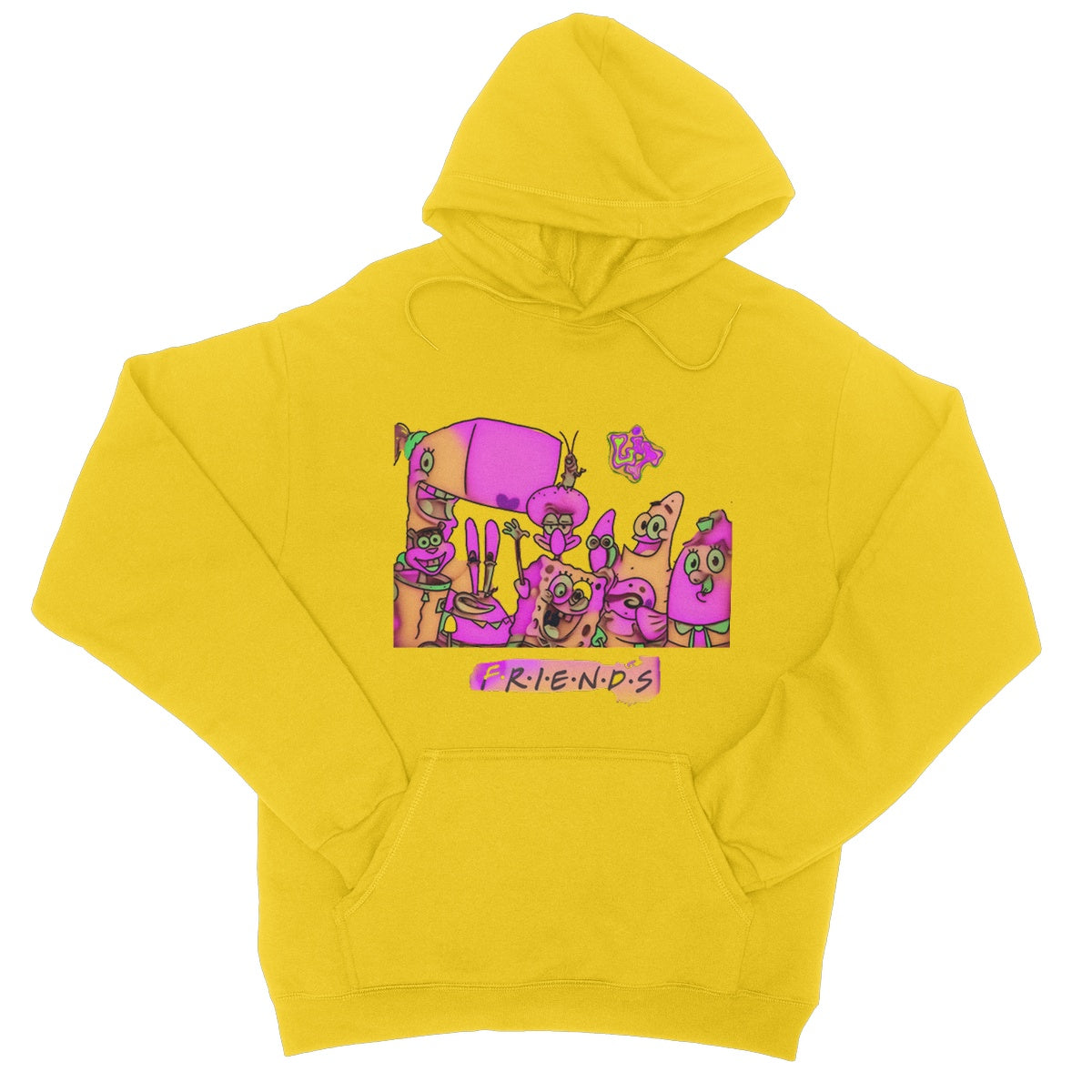 Lit SpongeBob n Friends Collection College Hoodie