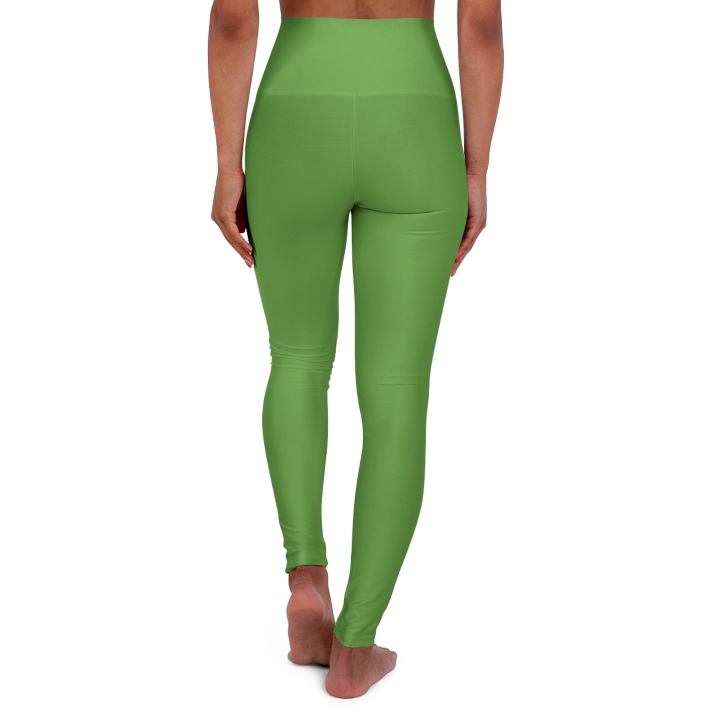 Lit Girl "Envy" High Waisted Yoga Leggings (Green)