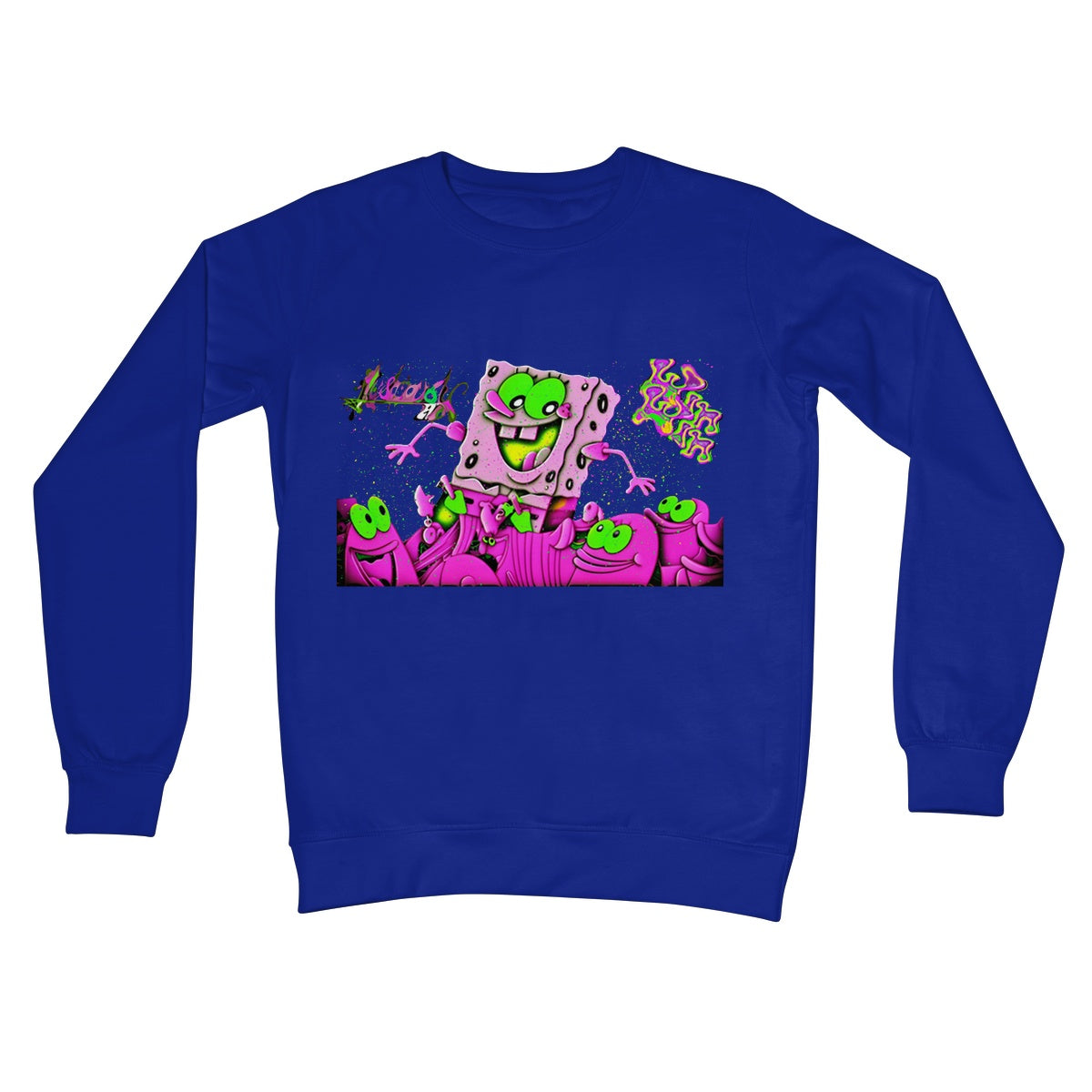 Lit_Spongebob_Win_Win Crew Neck Sweatshirt
