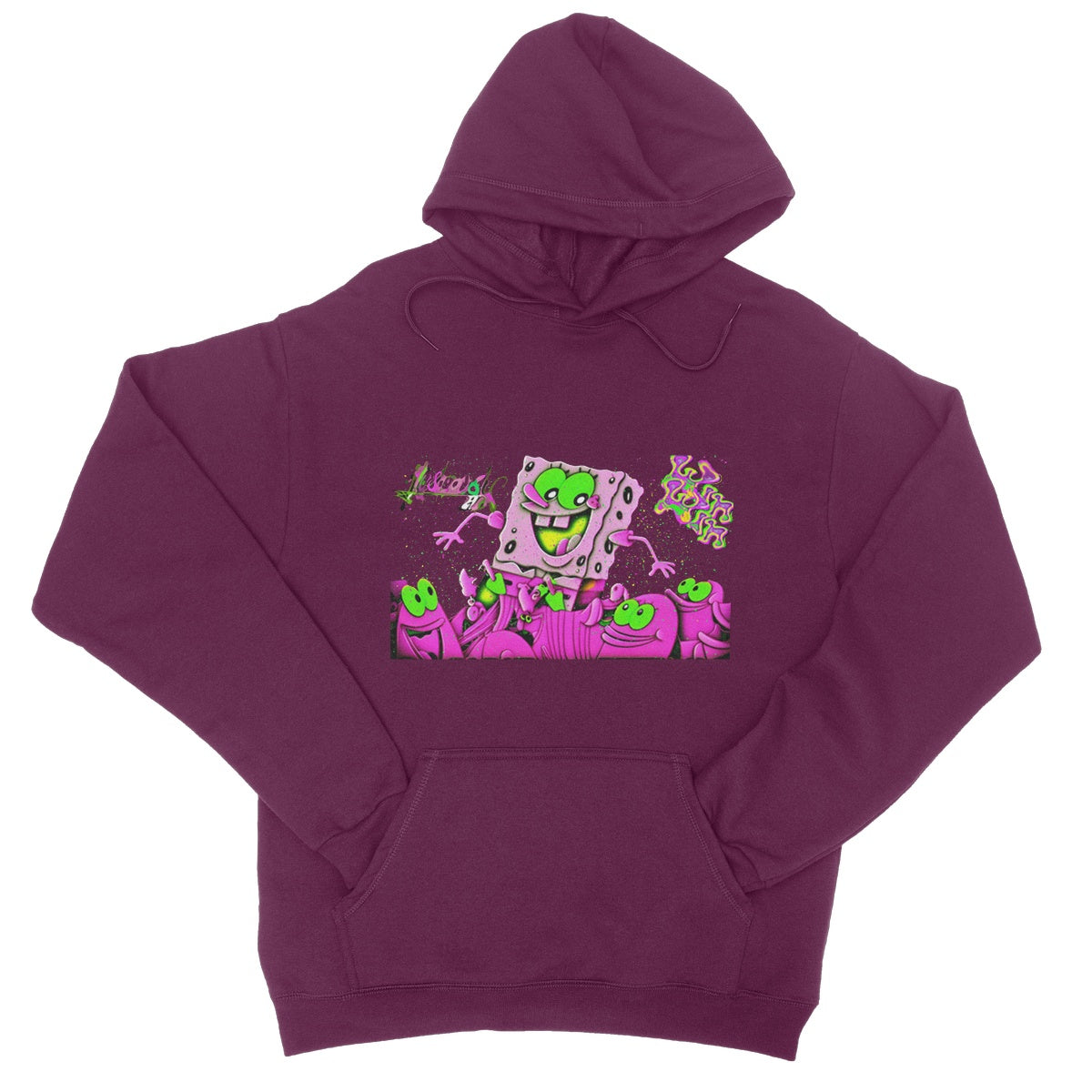 Lit_Spongebob_Win_Win College Hoodie
