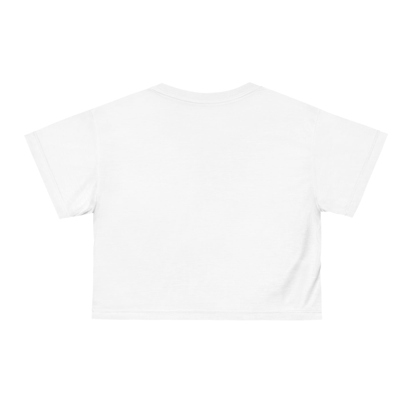 Lit Girl "Royal Purple" Crop Tee (White)