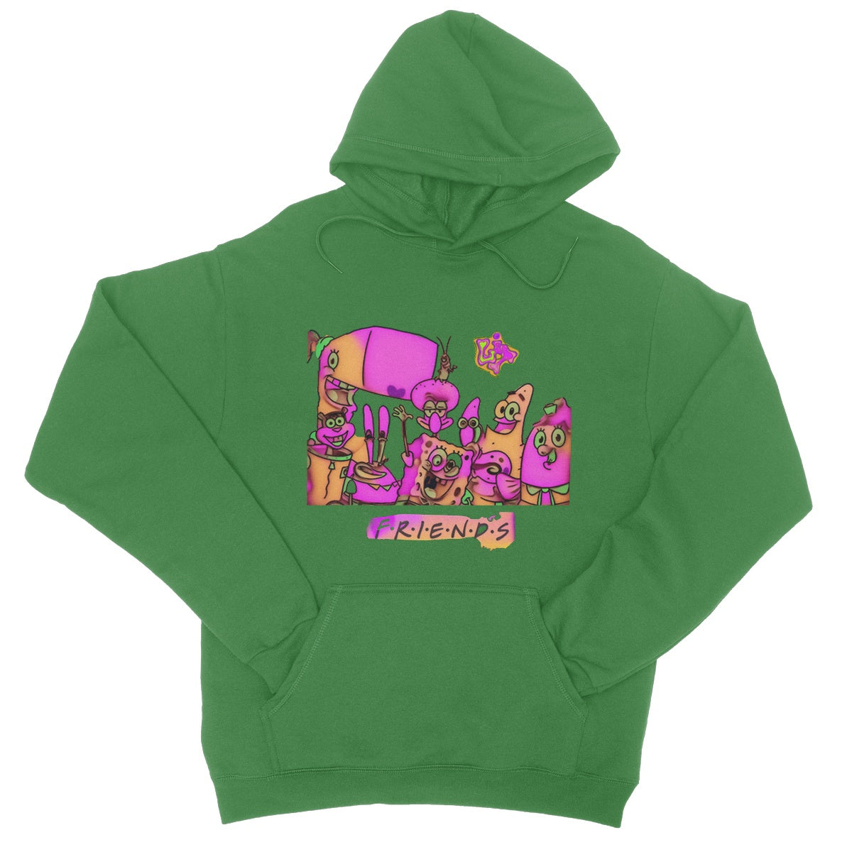 Lit SpongeBob n Friends Collection College Hoodie