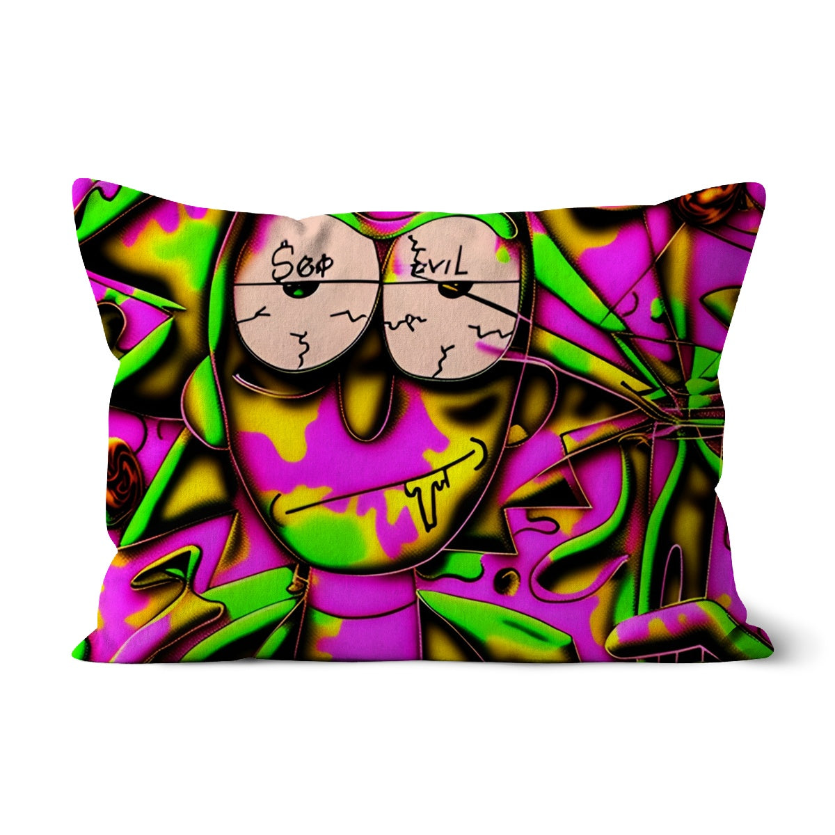 Test Lit Rick Sanchez See No Evil Collection  Cushion