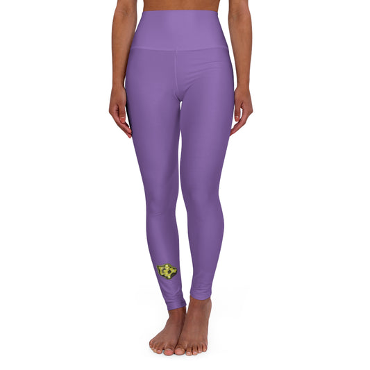 Lit Girl "Purple Queen" High Waisted Yoga Leggings (Purple)