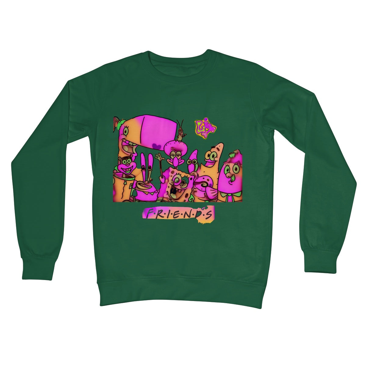 Lit SpongeBob n Friends Collection Crew Neck Sweatshirt