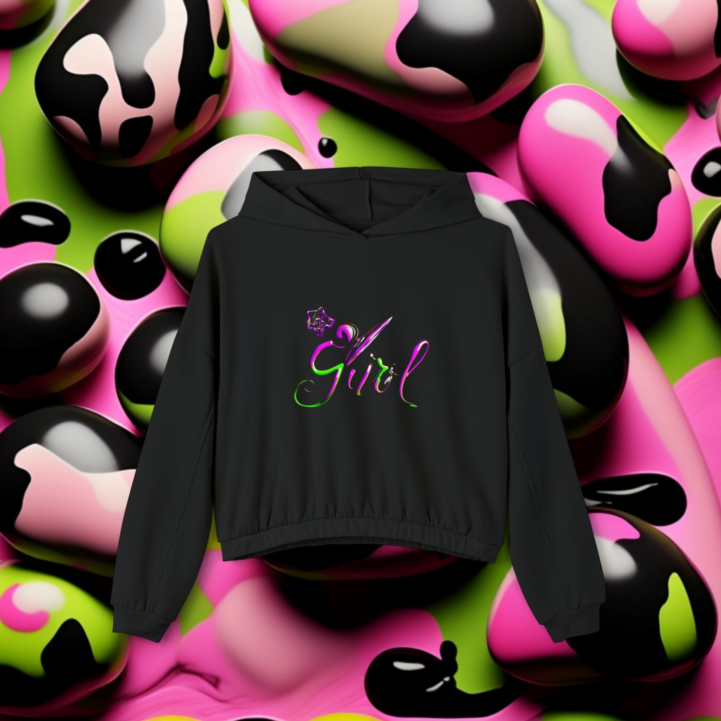 Lit Girl "Envy" Collection Women's Cinched Bottom Hoodie