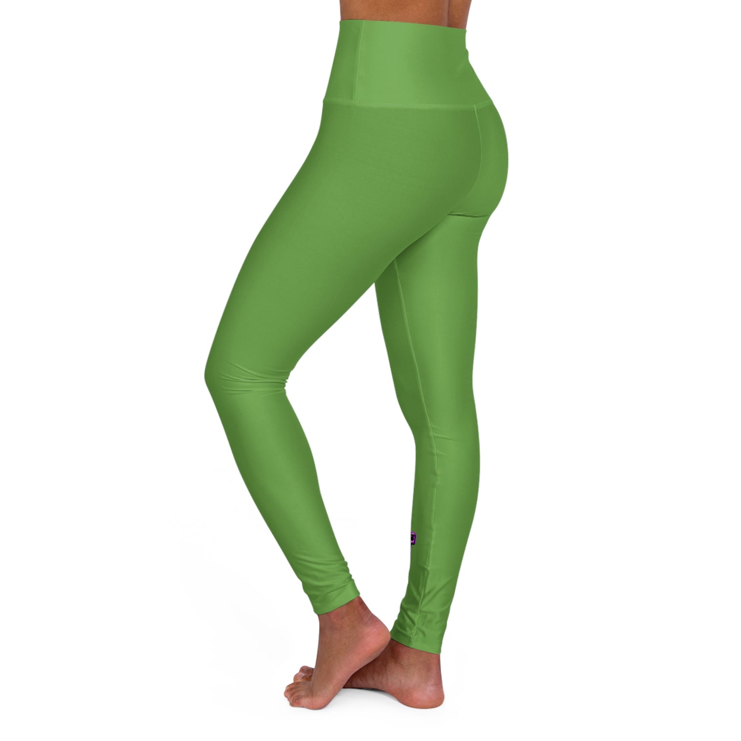 Lit Girl "Envy" High Waisted Yoga Leggings (Green)